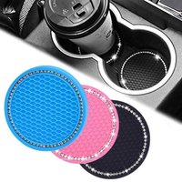 Car Coaster Water Cup Bottle Holder Anti-slip Pad Mat Silica Gel For Interior Decoration Car Styling Accessories