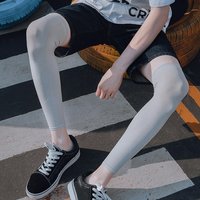 Summer Anti-uv Sun Protection Cycling Leg Sleeves Silk Ice Breathable Cover Bike MTB Leg Sleeve For Man Woman