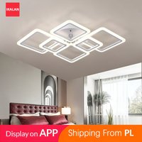 IRALAN Smart Ceiling Lamp Nordic Modern Acrylic Simple Square Chandelier Ceiling Lights Energy-saving Gloss Lighting Lamp