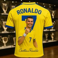 Summer New Hot Selling Cristiano Ronaldo Fashion Printed Pattern Men's Fan Commemorative Collection T-shirt Outdoor Sports Top