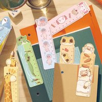 30Pcs/Pack Cartoon Animal Bookmarks, Dual-Purpose Bookmarks And Rulers For Office And School Use