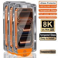 Displayschutzfolie aus gehärtetem Glas für Honor Magic 8 5 Ultimate 6 RSR 4 Lite 4G 5G 7 3 Pro Plus mit Auto-Dust Installations- und Entfernungs-Kit