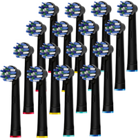 Black Cross Toothbrush Heads Refill for Oral B Braun Pro 500/1000/1500/3000/3757/5000/7000/7500/800 Brush Head nozzles for OralB