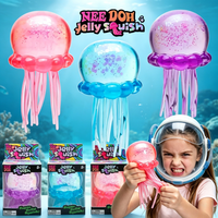 Needoh NEEDOH Needoh Fuzz Ball Jellyfish Squishy Blind Box Random Color Soft Stress Relief Toy Cute Relaxing Squeeze Sensory Toy