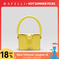 BAFELLI 2026 BAGS FOR WOMEN'S HANDBAG FASHION TREND BOXY LUXURY DESIGNER BRAND GENUINE LEATHER ORIGINAL FLAP PURSE EVENING CAT