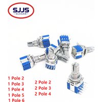 【5PCS】RS1010 Band Switch Rotary Switch Gear Change Switch 1 Pole 2 Position 1 Pole 3 Position 1 Pole 4 Position 1 Pole 5 Positio