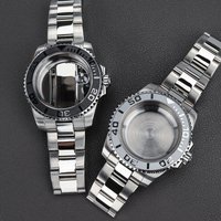 40mm NH35 Watch Case Solid Stainless Steel Watchband For GMT SUB NH35 NH36 NH34 Miyota 8215 Eta2824 Movt YACHT-MASTER Watch Case