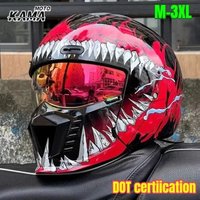 Kask motocyklowy ORZ, otwarty, typu half-face, Cascos Moto, kask kombinowany Scorpion, z miejscem na słuchawki Bluetooth.