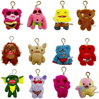 Original Fugglers Ugly Monsters Keychain Plush LORD LONG EARS SCARESCOME SQUARE Stuffed Peluche Christmas Gifts For Childrens