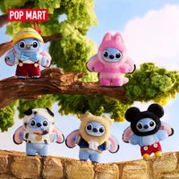 POP MART Stitch Adventure Series Vinyl Plush Pendant 1PC/9PCS POP MART Blind Box Figurka Akcji Słodkie Figurki Blindbox Popmart