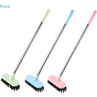 ✔Long Handle Bathroom Scrub Brush,Stainless Steel Floor Scrubber for Tile,Tub and Kitchen Cleaning