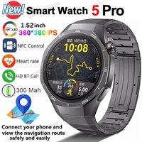 2026 New Smart Watch Men AMOLED HD Screen GPS Motion trajectory Heart Rate Bluetooth Calls SmartWatch Waterproof For Android ios