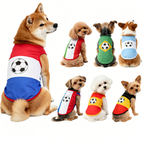 Breathable Pet Dog Soccer Jersey Vest Football Shirt for Small Medium Dogs Teddy Bichon French Bulldog Clothes Outfit