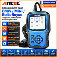Ancel Pro Bm700 OBD2-Scanner für BMW Mini Rolls-Royce Vollsystem-Diagnosegerät mit EPB SAS Reset ABS Airbag TPMS Batterie Öl Codierung Injektor Lebenslange Kostenlose Updates