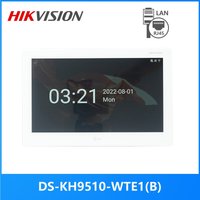 HIKVISION Internationale Version, 10-Zoll-Innenmonitor DS-KH9510-WTE1(B), 802.3af POE, App Hik-Connect, WLAN, Video-Gegensprechanlage.
