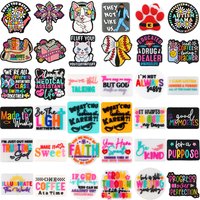 10pcs/Lot Silicone Focal Beads Text Theme Pendant DIY Accessories for Jewelry Making Keychain Beaded Pen Handicrafts