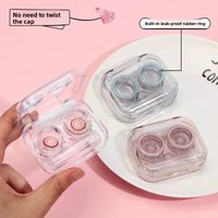 Korean Style Contact Lens Case Portable High Quality High Aesthetic Travel Contact Lens Kit for Daily Use Storage Box