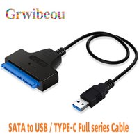 SATA to USB 3.0/2.0 Cable for 2.5" HDD SSD 6Gbps USB to SATA III Adapter Converter for External Hard Drive Disk 22 Pin