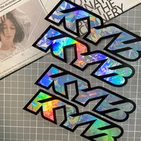 2PCS KYB Motorcycle Fork Stickers - Iridescent & Silver Styles, Ideal for Decoration
