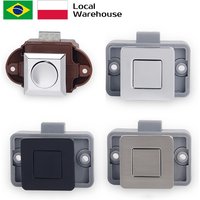 KAK 10pcs Camper Car Push Lock RV Caravan Boat Motor Home Cabinet Drawer Latch Button Locks Keyless Furniture Door Lock Hardware