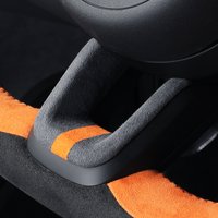 FOR 2021 2022 2023 2024 2025 ZEEKR001 steering wheel decorative sticker italy suede Personalized Car interior modification