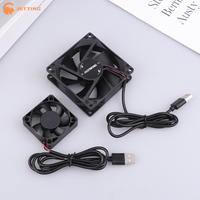 1Pcs 50mm 80mm 90mm 120mm 5V Brushless Cooling Fan USB Router Fan Computer Case TV Box Cooling Case Black DIY Cooler Desktop Fan