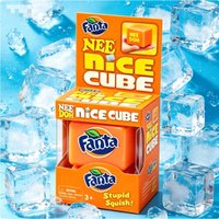 New Schylling Needoh Nice Sensory Squeezing Toy orange Cube for Stress relief and Fingertip Release Toy for Pinching and Playing