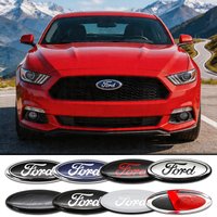 14.5cm Aluminum Overlay Emblem Badge For Ford Mondeo Explorer Edge Focus Fiesta Kuga Transit Ecosport Escape MK3 Auto Accessory