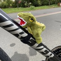 AliExpress Dinosaur Bike Handlebar Ornament - Plush Stuffed Animal Decoration for Kids & Adults