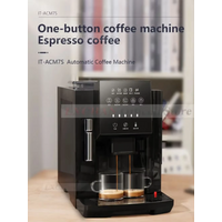 HomeWise Full Automatic 19 Bar Coffee Maker Coffee Bean Grinder Milk Foam Espresso Coffee Machine Hot Water and Milk Froth image 3
