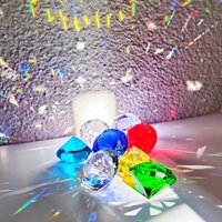10 Colors Crystal Glass Diamond Party Diamond Romantic Proposal Home Decoration Ornaments Crafts Chrismas Gifts No Base