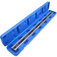 Règle de mesure de la planéité des bords de la culasse de moteur automobile, point bleu, pour rectification de cylindre central