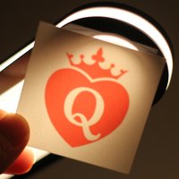 queen of hearts qoh tattoo - Fake Body Art Stickers for Men & Women - Waterproof Disposable Rebel Designs for Parties