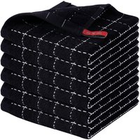 6Pcs 100% Cotton Terry Kitchen Dish Cloths Ultra Soft and Absorbent Dish Towels for Kitchen Suit for Drying and Washing Dishes