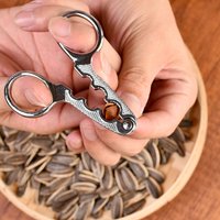 Portable Nut Opener Aluminum Alloy Walnut Pliers Pistachio Hazelnut Sheller Sunflower Seeds Cutter Multifunctional 3in1 Nut Tool