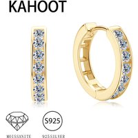 A pair of 925 sterling silver fully synthetic vintage classic fashion hoop earrings for men and women, couple style.