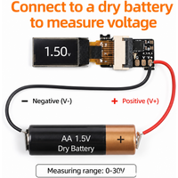 Ultra-Slim Mini Digital Voltmeter 0 30V 0.5-inch OLED Display screen For Car Motorcycle high precision Volt Gauge Panel Meter