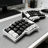Corne Wireless Split Keyboard Kit RGB Hot Plug Custom Split Mechanical Keyboard Kit Rotary Button Gaming Wireless Keyboard