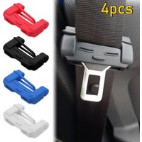 2Pcs Silicone Seat Belt Buckle Protector Anti Collision Cover Driver Co Pilot Car Interior Protective Sleeve