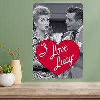 I Love Lucy Metal TV Show Poster Sign