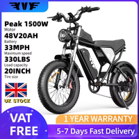 YVY 1500W Electric Bike for Adults 48V 20AH Removable Battery 33MPH 20x4'' Fat Tire Electric Road City Commuter Mountain E bike