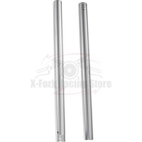 Pair Silver Front Fork Inner Tubes Fork Pipes Bars For Suzuki SV650 2019 2020 2021 2022 51110-18K00 41x617mm Brake Suspension