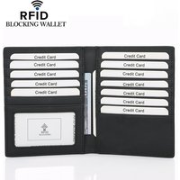 New Card Bag Genuine Leather Bank Large Capacity Rfid Anti-theft Multiple Card Slots Men and Women Wallets