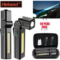 Portable COB + High-Power LED Flashlight With Magnetic Rechargeable LED Work Light Handled Flashlight for Car Repai Emergency