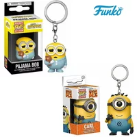 Funko Pop Despicable Minions Me CARL Pajama Bob Agnes Pocket Pop Keychain the Rise of GRV Vinyl Figure Toys