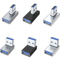 USB 3.0 Male to Female 90 Degree Right Angle Extension Adapter USB Upward Connector Data Sync for Laptop PC USB Fan
