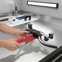 6-22mm Einhand-Rohrbiege-Set, 7-in-1 Rohrbiegewerkzeug-Kit mit Rohrschneider & Entgratwerkzeug, Ratschen-Rohrbiegegerät