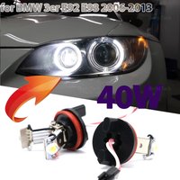 For BMW 3 Series E92 E93 M3 318i 320i 323i 328i 2006-2013 Error Free Angel Eye Ring Marker Side Light LED Bulb Auto Lamp