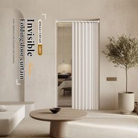 Stylish Foldable Door Curtain, Thick Fabric Partition Screen, Room Privacy Divider, Living Room Kitchen Bedroom