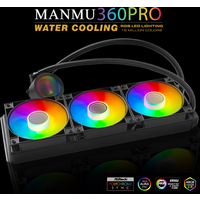 MANMU Water-cooled All In One CPU Liquid Cooling 360mm ARGB Water-Cooled Radiator for X99 Motherboard